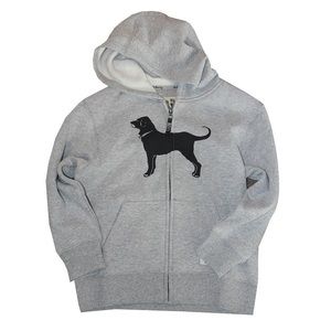 The Black Dog Full-Zip Grey Hoodie NWOT